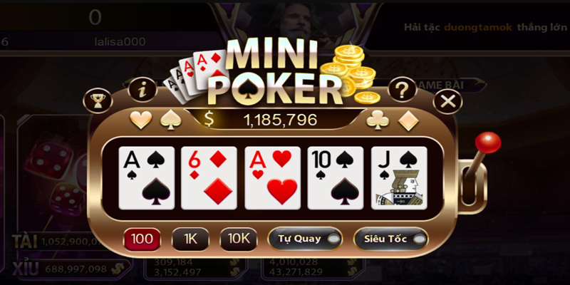 Chi tiết cách chơi game Poker Mini trên QQ88 thắng đậm